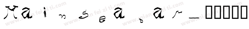 Main sea bar字体转换